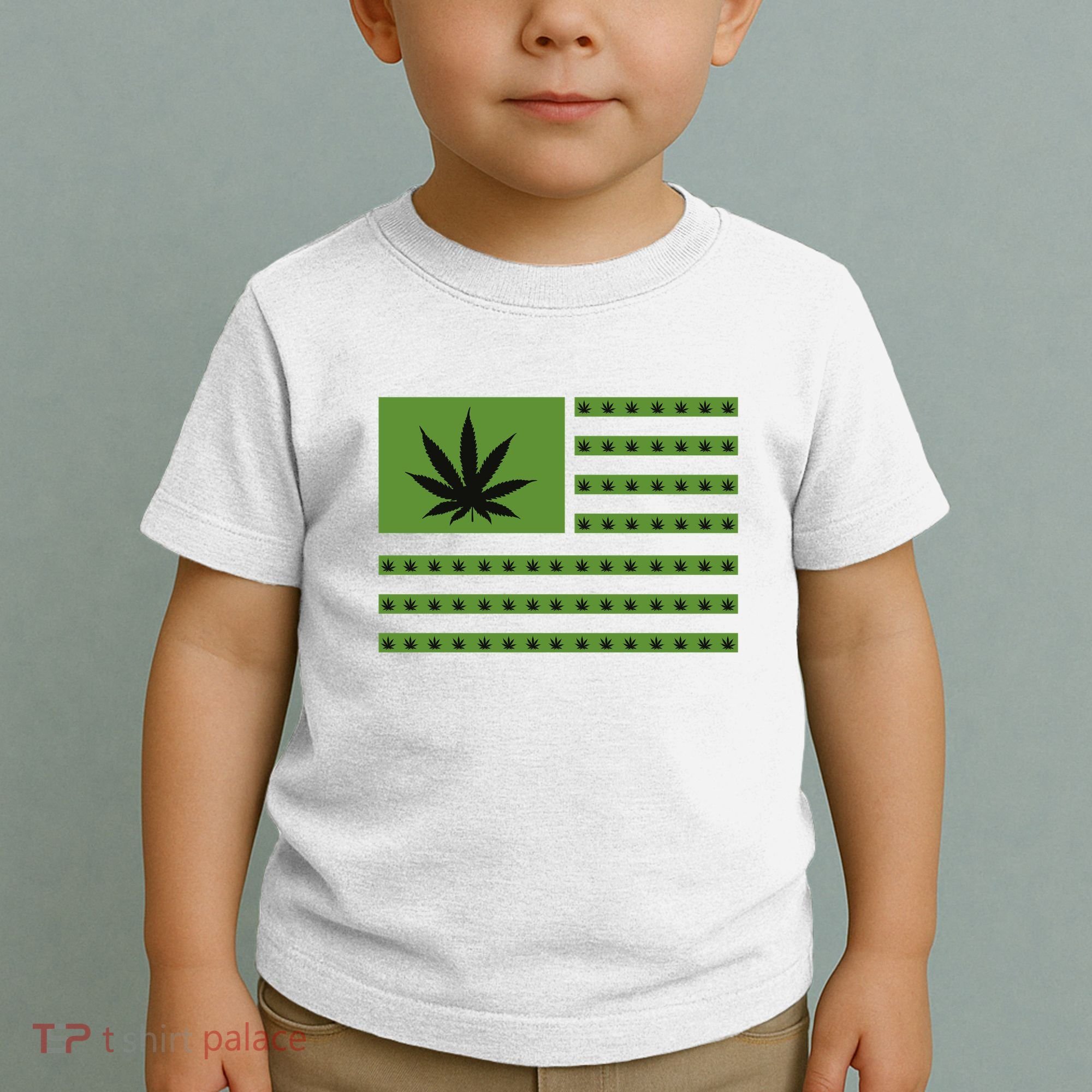 Marijuana American Flag Toddler T-Shirt