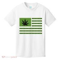 Marijuana American Flag Kids T-Shirt thumb 0