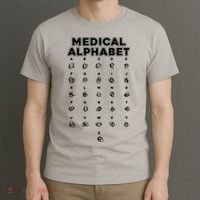 Medical Alphabet Funny For Doctors Nurses Chemists T-Shirt thumb 3