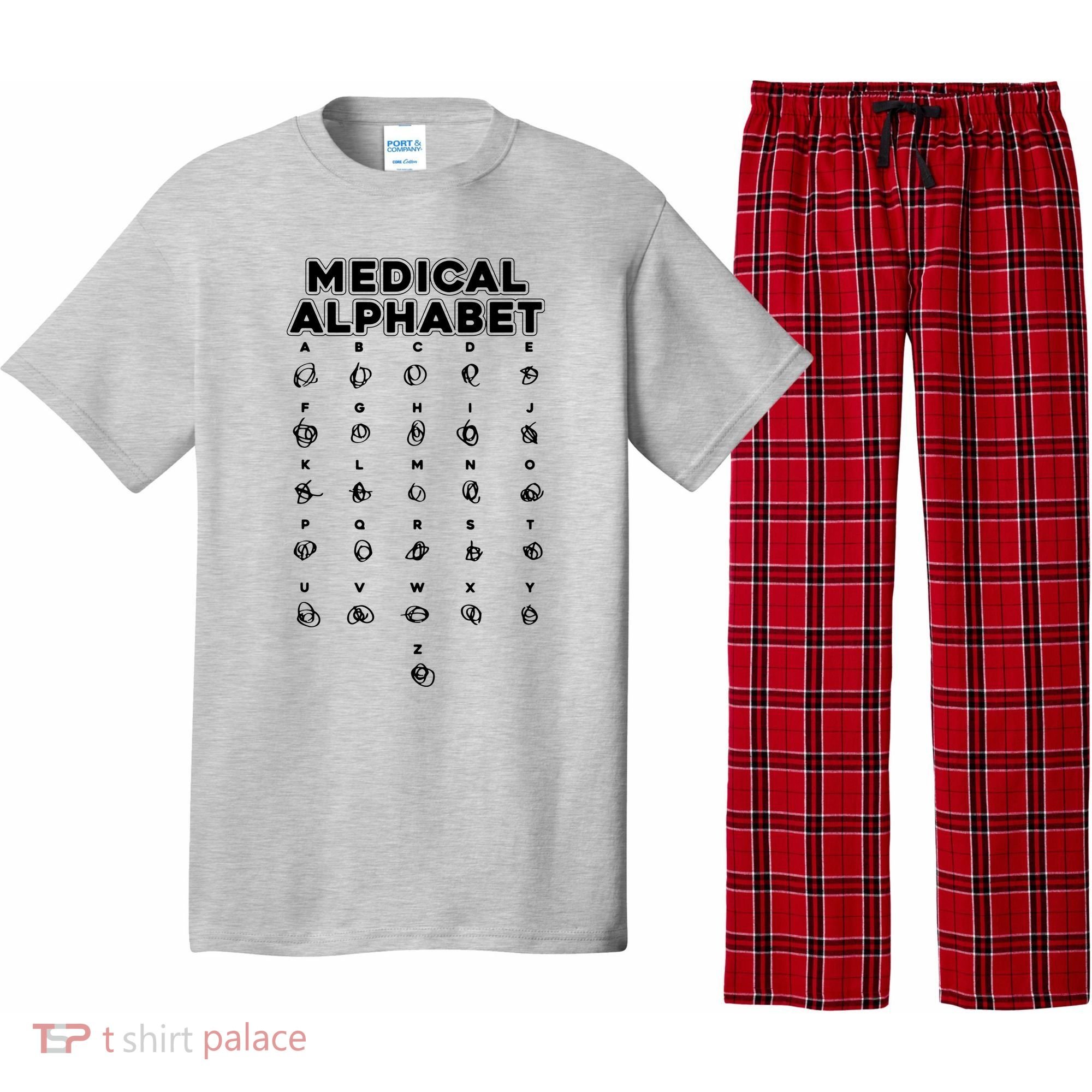 Medical Alphabet Funny For Doctors Nurses Chemists Pajama Set