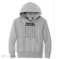 Medical Alphabet Funny For Doctors Nurses Chemists Kids Hoodie thumb 0