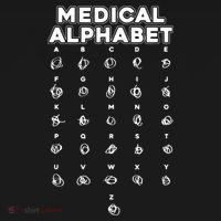 Medical Alphabet Funny For Doctors Nurses Chemists Coaster thumb 2