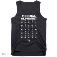 Medical Alphabet Funny For Doctors Nurses Chemists Tank Top thumb 0