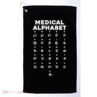 Medical Alphabet Funny For Doctors Nurses Chemists Golf Towel thumb 0