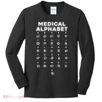 Medical Alphabet Funny For Doctors Nurses Chemists Kids Long Sleeve Shirt thumb 0