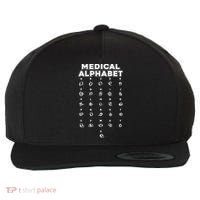 Medical Alphabet Funny For Doctors Nurses Chemists Wool Snapback Cap thumb 0