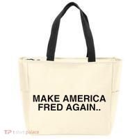 Make America Fred Again Techno House Rave Music Dj Edm Slay Tote Bag thumb 0
