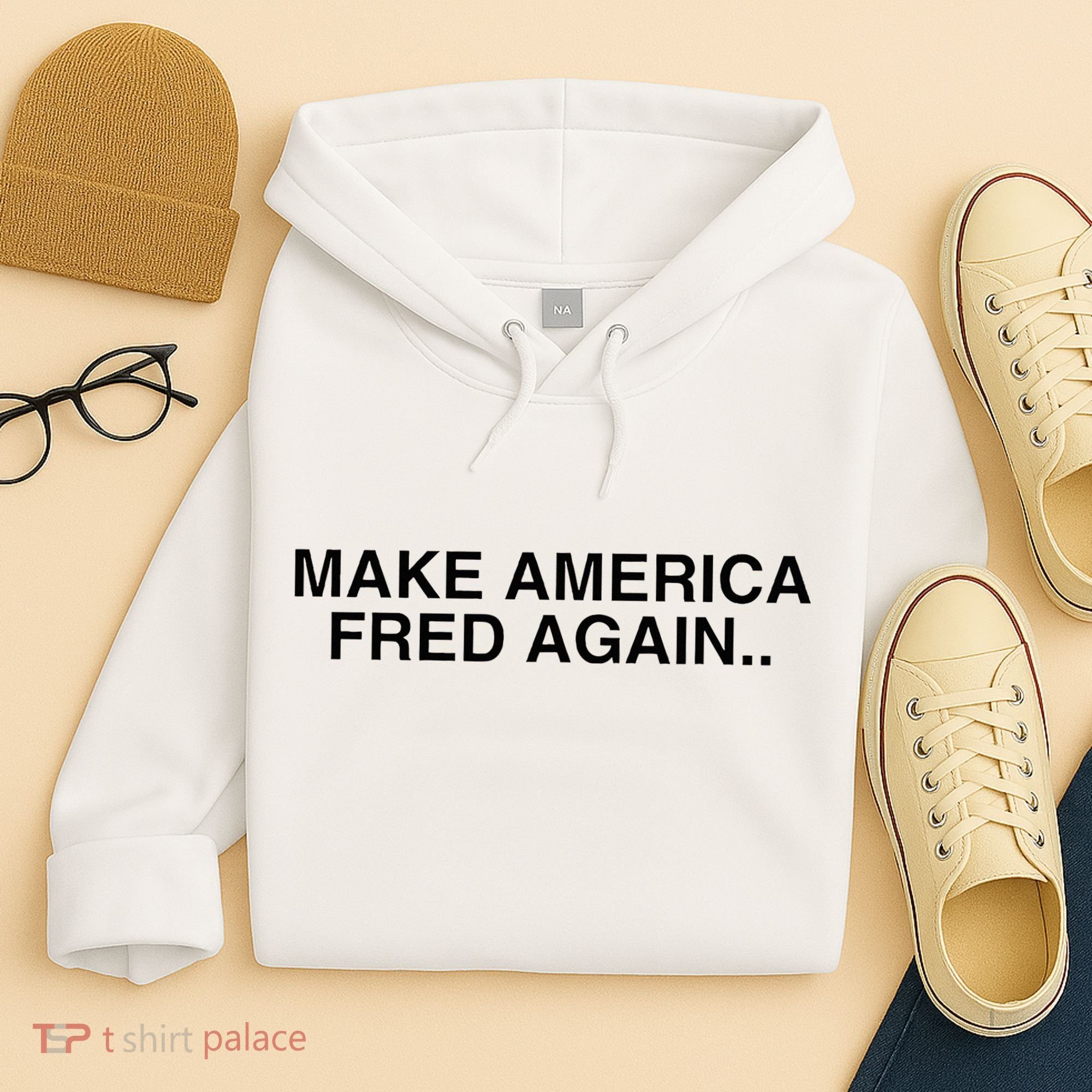 Make America Fred Again Techno House Rave Music Dj Edm Slay Hoodie