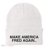 Make America Fred Again Techno House Rave Music Dj Edm Slay Beanie thumb 0