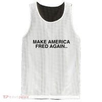 Make America Fred Again Techno House Rave Music Dj Edm Slay Mesh Reversible Basketball Jersey Tank thumb 0