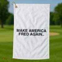 Make America Fred Again Techno House Rave Music Dj Edm Slay Golf Towel thumb 1