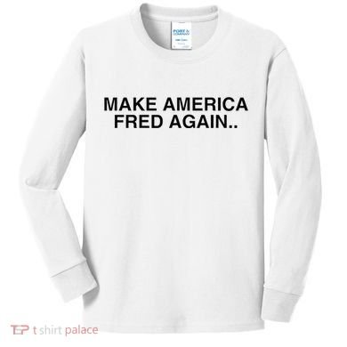 Make America Fred Again Techno House Rave Music Dj Edm Slay Kids Long Sleeve Shirt
