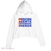 Moscow Agents Governing America  Crop Fleece Hoodie thumb 0
