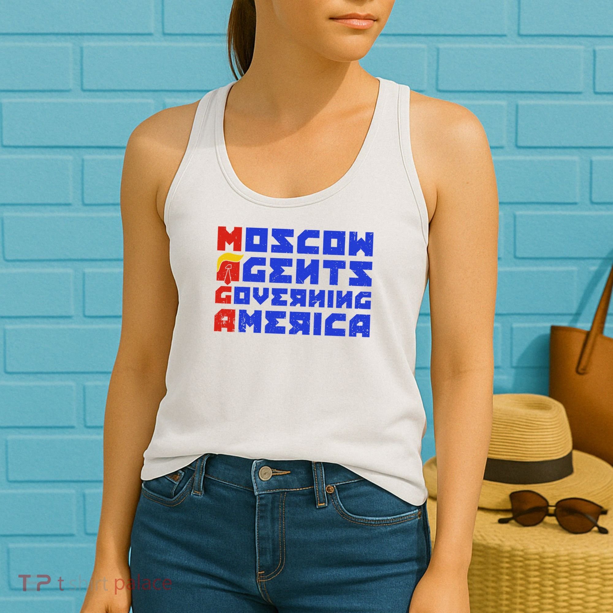 Moscow Agents Governing America  Women's Tank Top