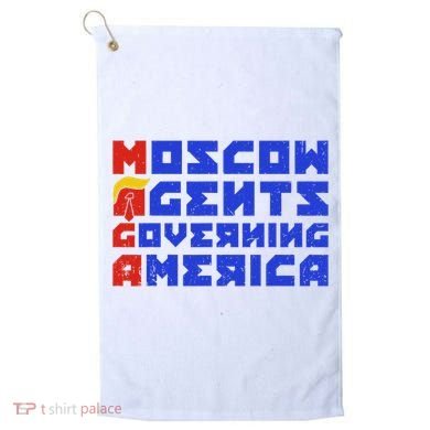Moscow Agents Governing America  Golf Towel