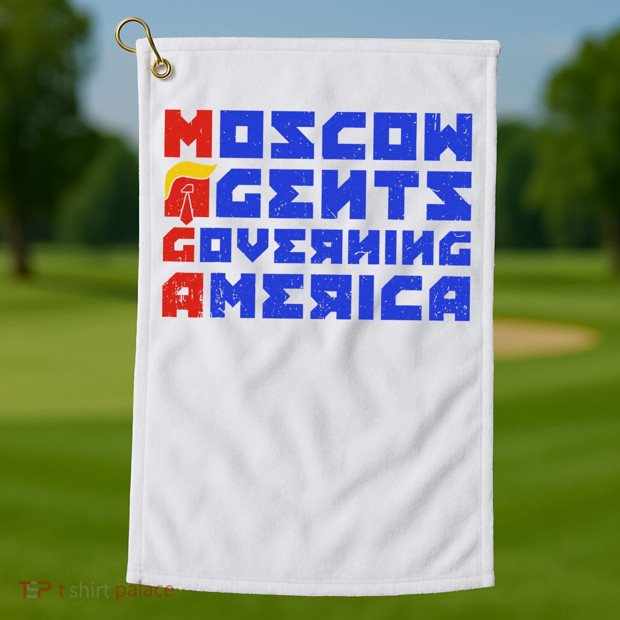 Moscow Agents Governing America  Golf Towel