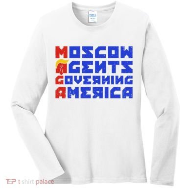 Moscow Agents Governing America  Women's Long Sleeve Shirt