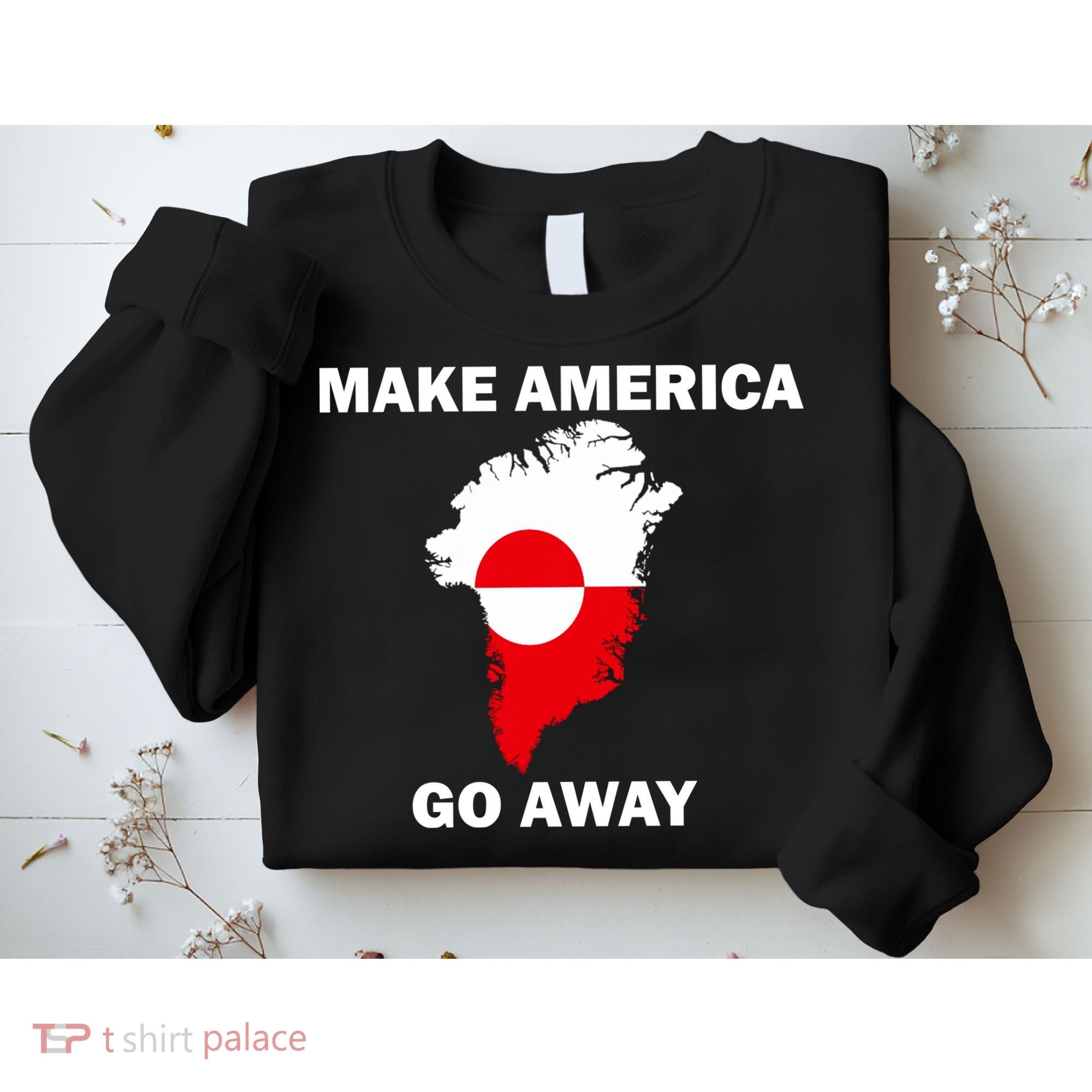 Make America Go Away Greenland Policy Political Statement Sweatshirt