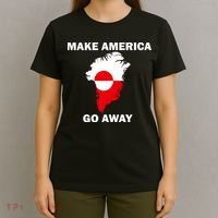 Make America Go Away Greenland Policy Political Statement T-Shirt thumb 4