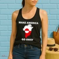 Make America Go Away Greenland Policy Political Statement Women's Tank Top thumb 2