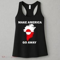 Make America Go Away Greenland Policy Political Statement Women's Tank Top thumb 3