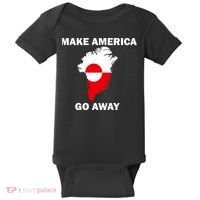 Make America Go Away Greenland Policy Political Statement Baby Bodysuit thumb 0