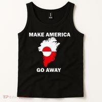 Make America Go Away Greenland Policy Political Statement Tank Top thumb 2
