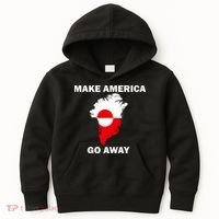 Make America Go Away Greenland Policy Political Statement Kids Hoodie thumb 0
