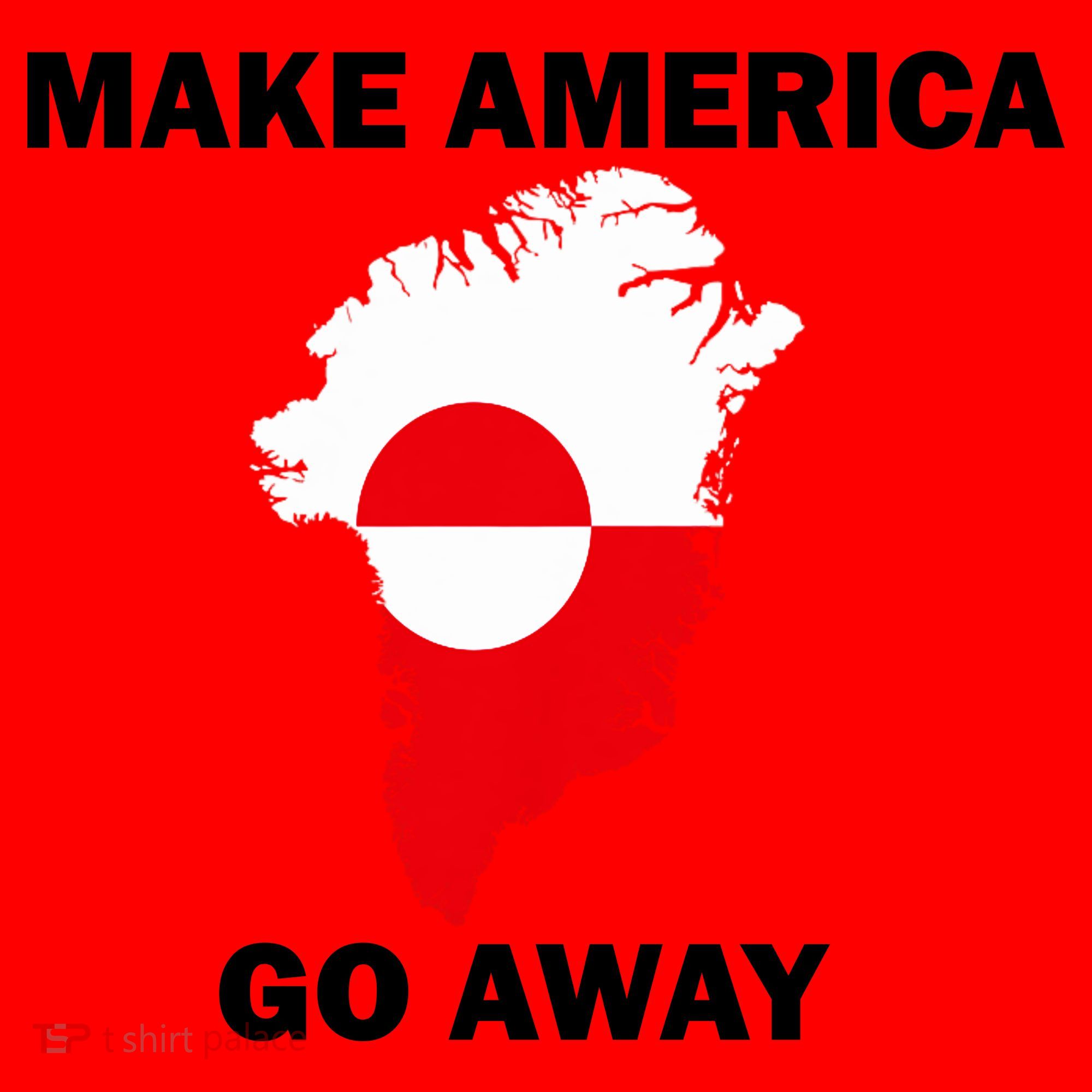 Make America Go Away Greenland Policy Political Statement Santa Hat