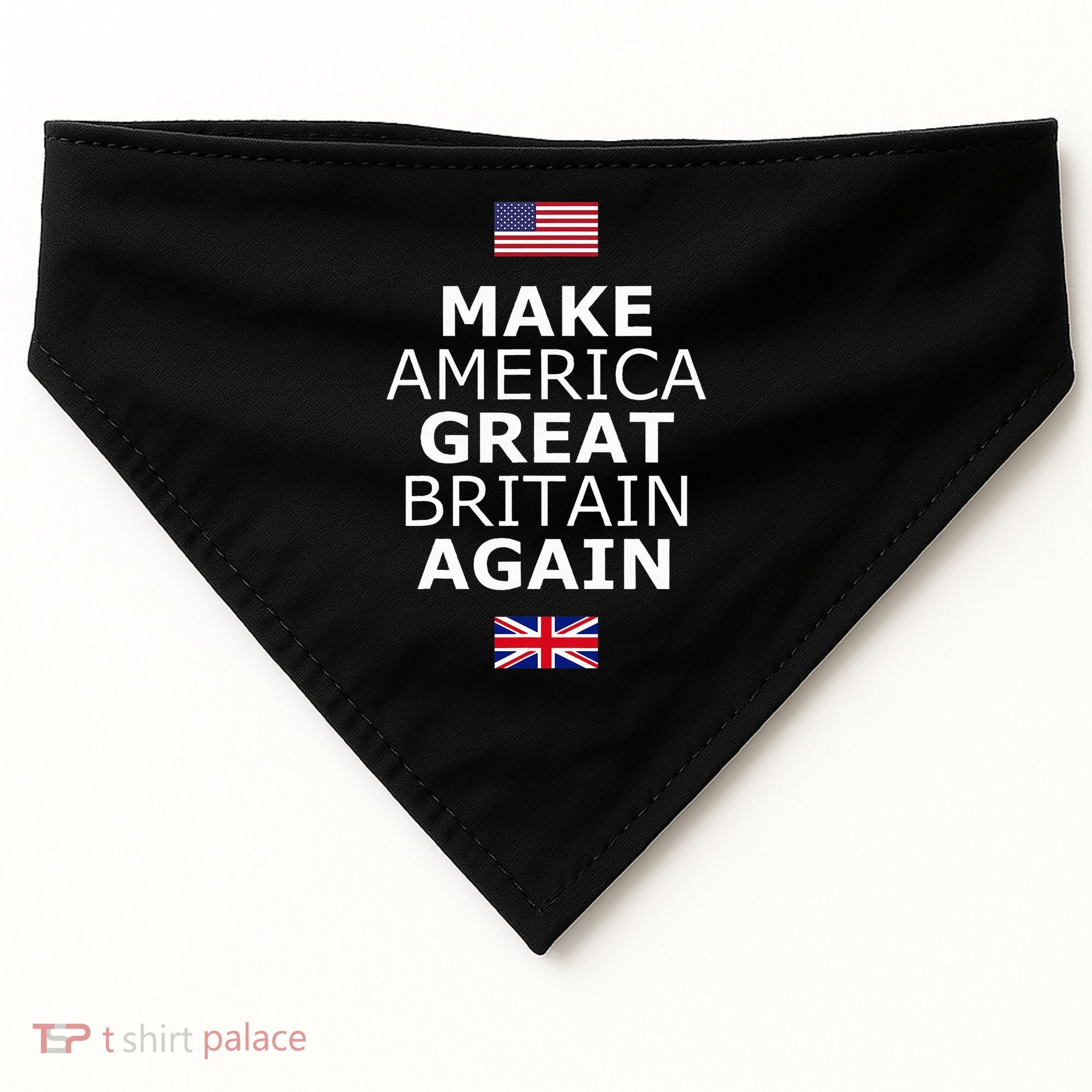 Make America Great Britain Again W Flags USA-Made Doggie Bandana