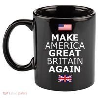 Make America Great Britain Again W Flags 11oz C Handle Ceramic Mug thumb 2