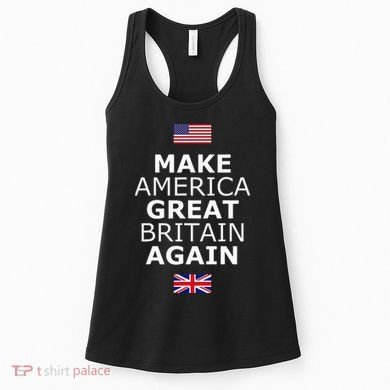 Make America Great Britain Again W Flags Women's Tank Top