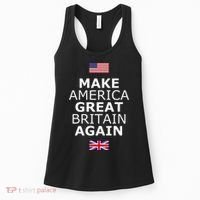 Make America Great Britain Again W Flags Women's Tank Top thumb 0