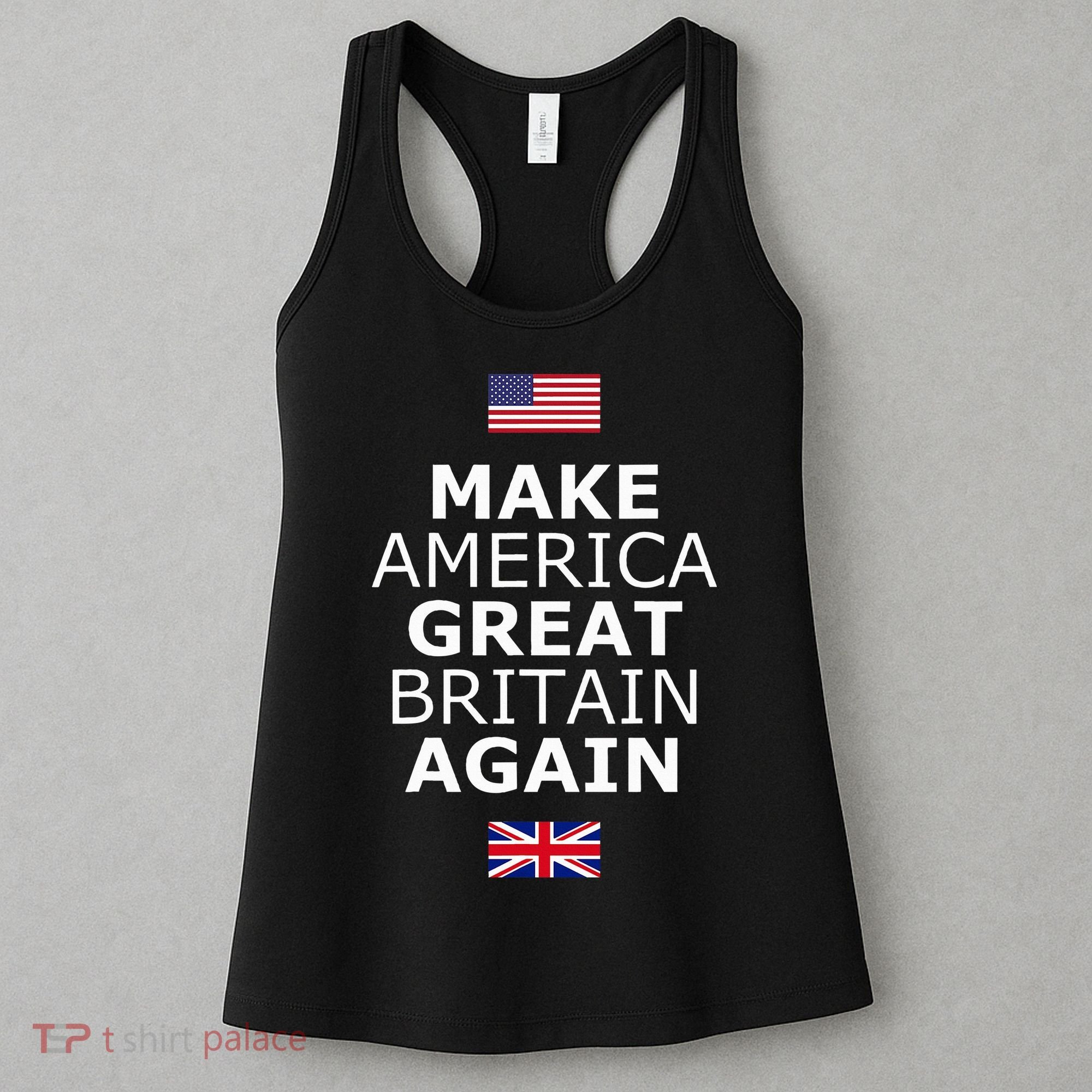 Make America Great Britain Again W Flags Women's Tank Top