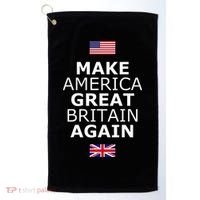 Make America Great Britain Again W Flags Golf Towel thumb 0