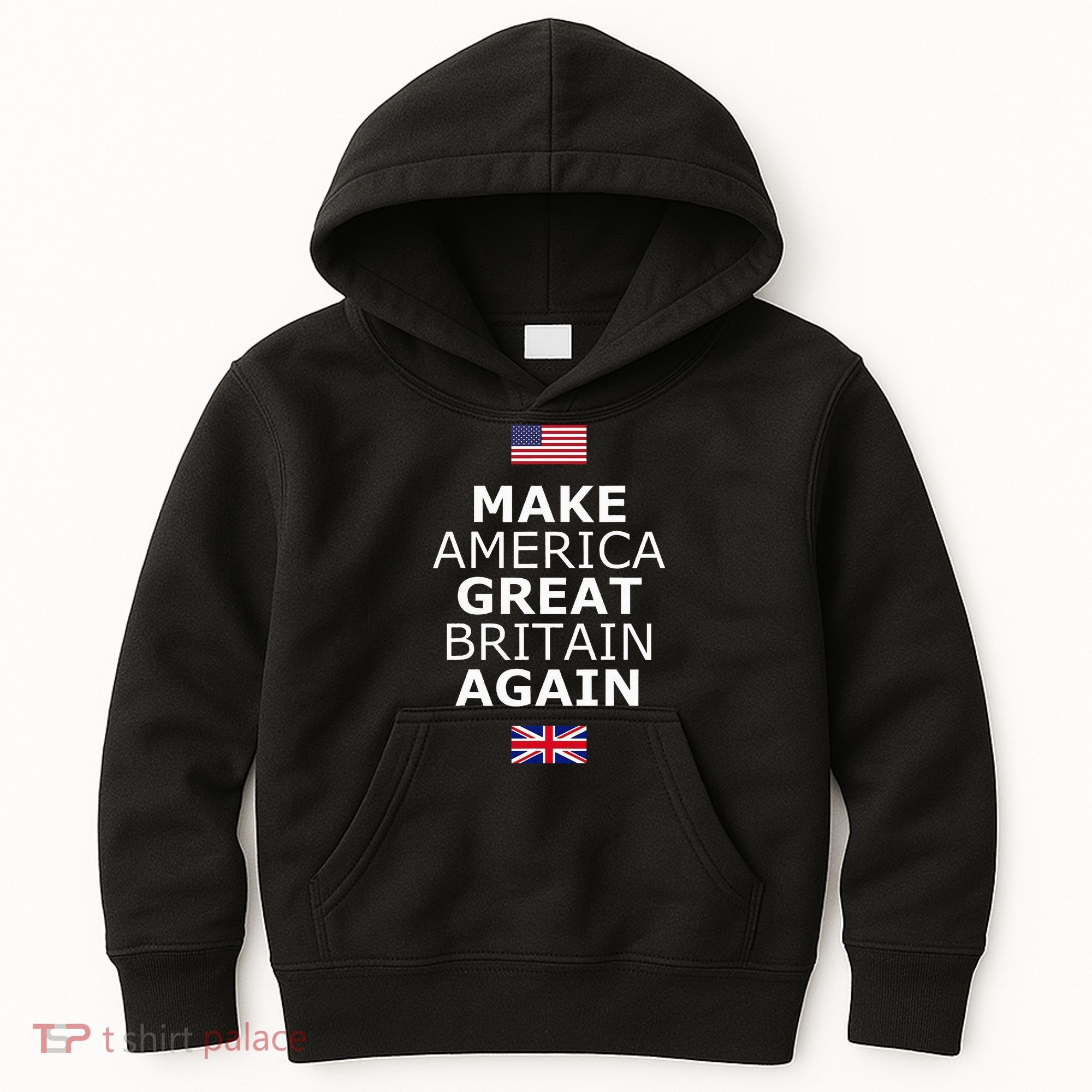 Make America Great Britain Again W Flags Kids Hoodie