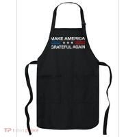 Make America Grateful Again Funny Patriotic Thanksgiving Usa Apron thumb 0