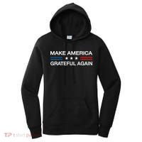 Make America Grateful Again Funny Patriotic Thanksgiving Usa Women's Hoodie thumb 0