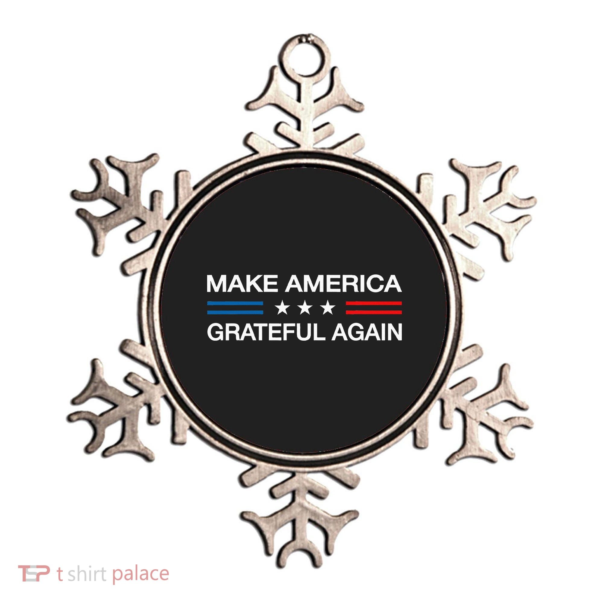 Make America Grateful Again Funny Patriotic Thanksgiving Usa Ornament