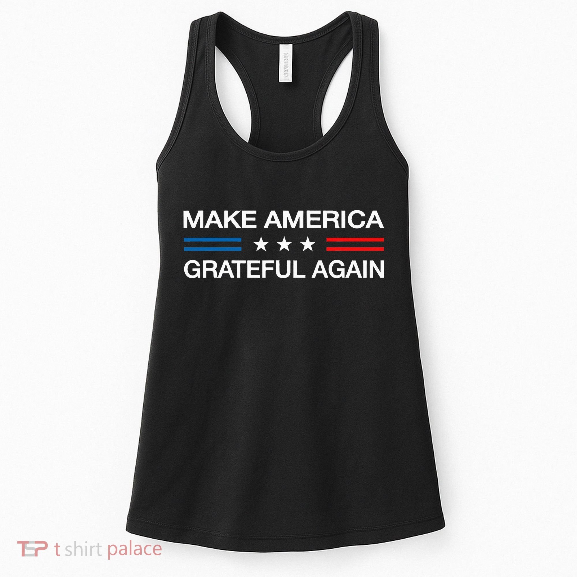 Make America Grateful Again Funny Patriotic Thanksgiving Usa Women's Tank Top