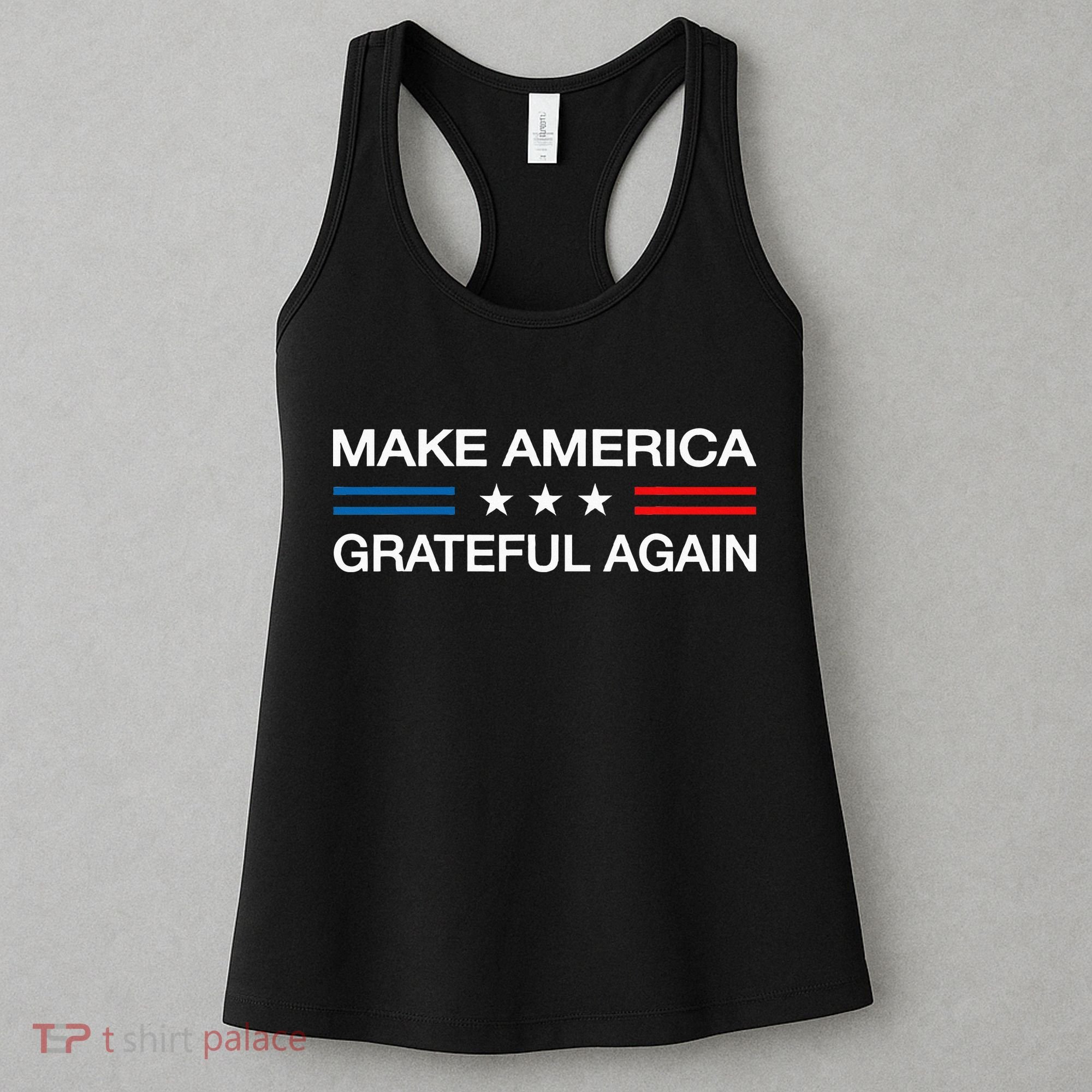 Make America Grateful Again Funny Patriotic Thanksgiving Usa Women's Tank Top