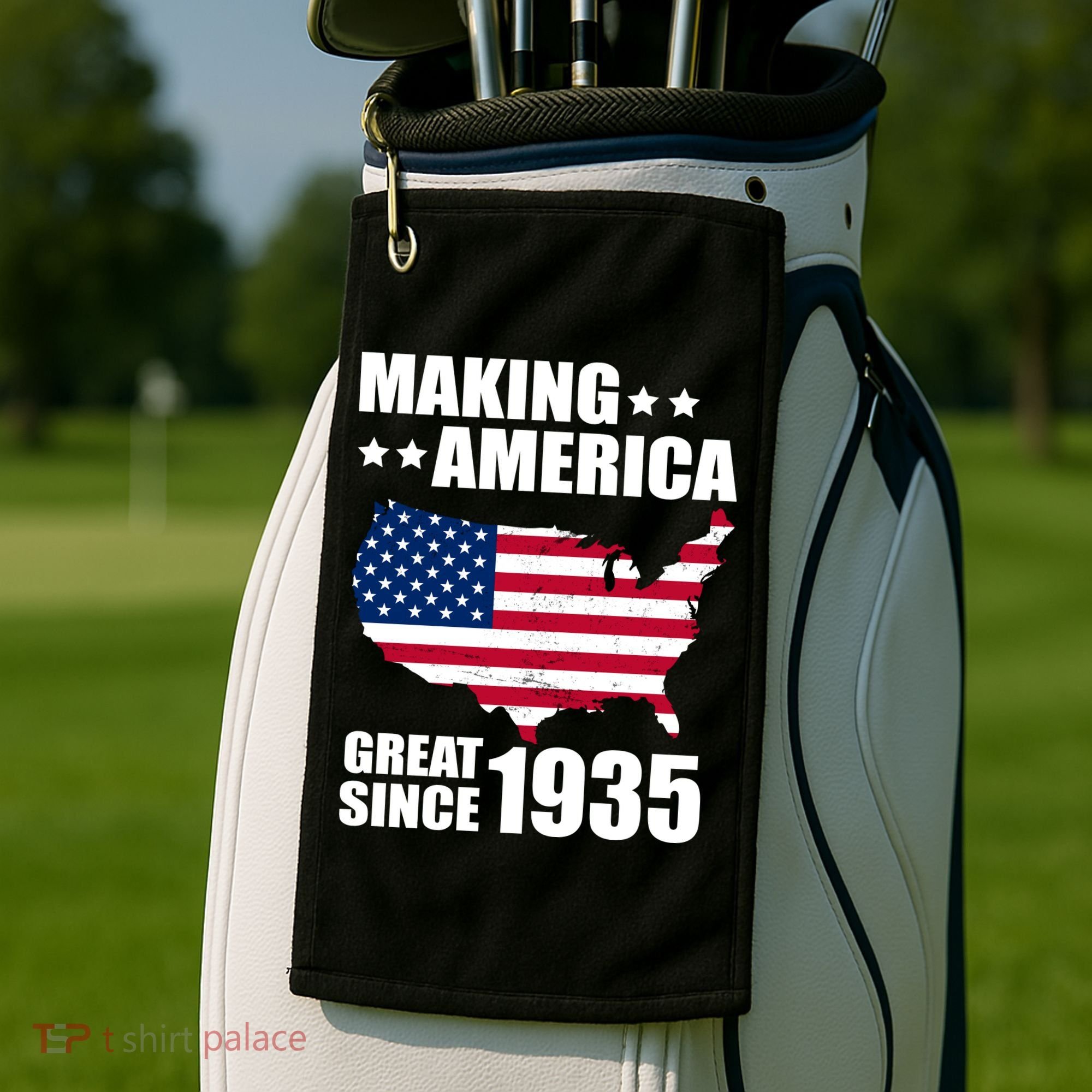 Making America Great Since 1935 Birthday Golf Towel