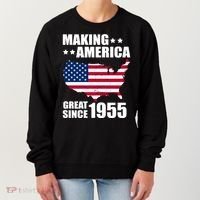 Making America Great Since 1955 Birthday Women's Sweatshirt thumb 0
