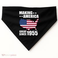 Making America Great Since 1955 Birthday USA-Made Doggie Bandana thumb 0