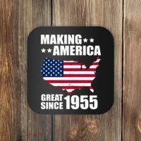 Making America Great Since 1955 Birthday Coaster thumb 0