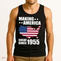 Making America Great Since 1955 Birthday Tank Top thumb 3