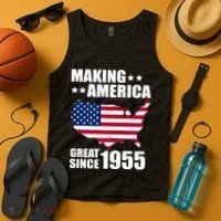 Making America Great Since 1955 Birthday Tank Top thumb 4