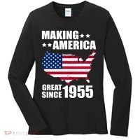 Making America Great Since 1955 Birthday Women's Long Sleeve Shirt thumb 0