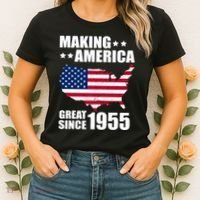 Making America Great Since 1955 Birthday Women's T-Shirt thumb 2