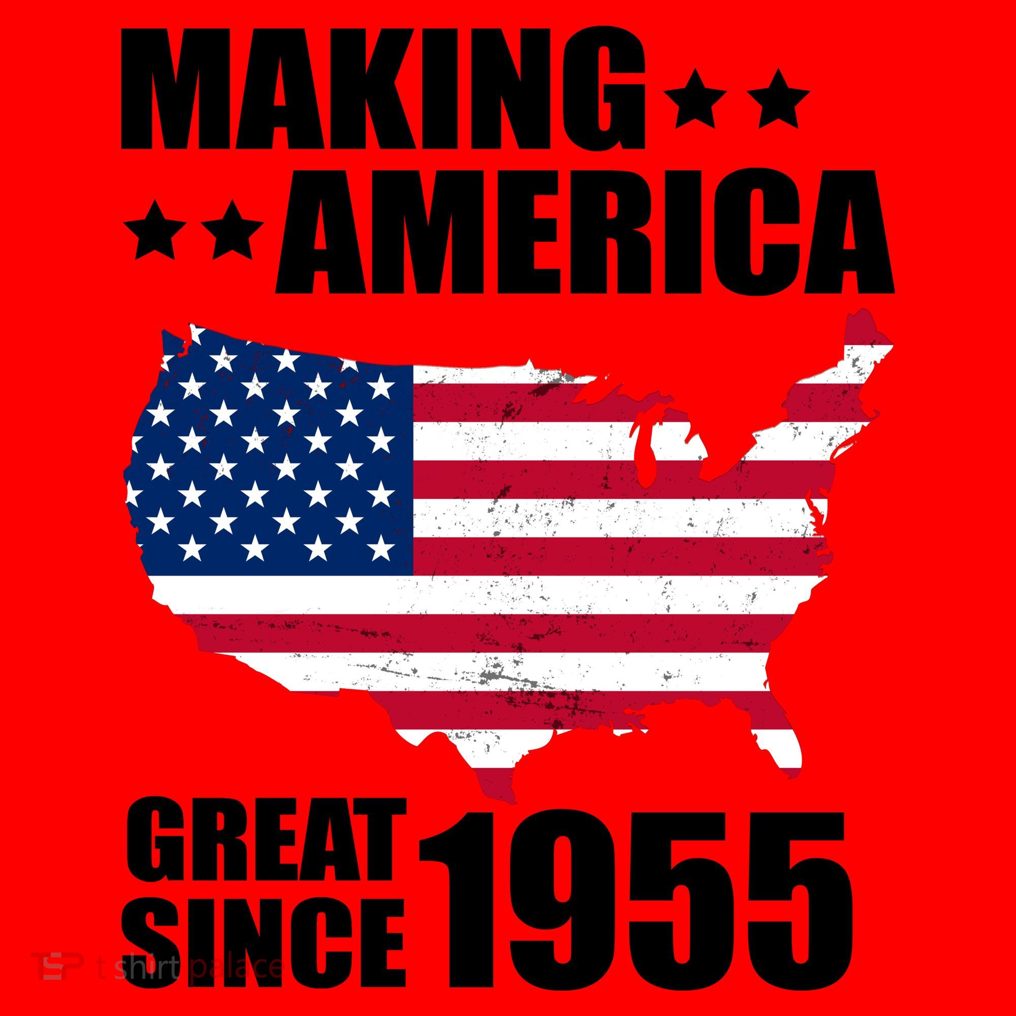 Making America Great Since 1955 Birthday Santa Hat